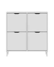 Zapatero Aury 4 puertas compacto y estrecho