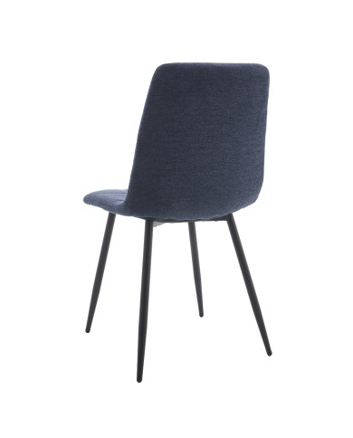 Sillas Astrid pack de 4 tapizadas con patas metálicas