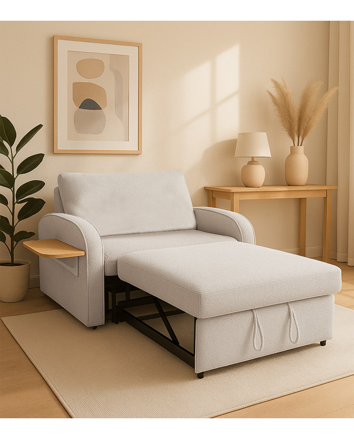 Sofá cama 2 Thor 2 plazas - Estilo butaca doble - Confort y versatilidad