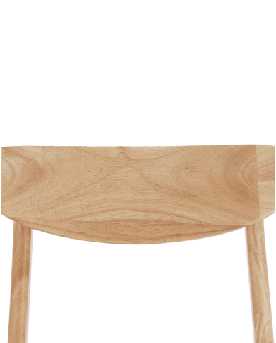 Elegante Pack de 2 Sillas de Comedor Dover - de Tela y Madera Natural