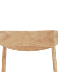 Elegante Pack de 2 Sillas de Comedor Dover - de Tela y Madera Natural