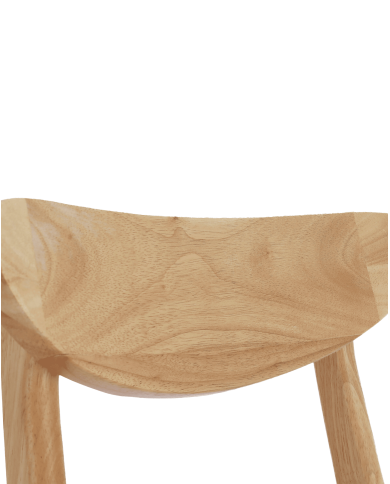 Elegante Pack de 2 Sillas de Comedor Dover - de Tela y Madera Natural