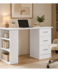 Mesa de escritorio Deski con cajones y estantería
