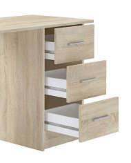 Mesa de escritorio Deski con cajones y estantería