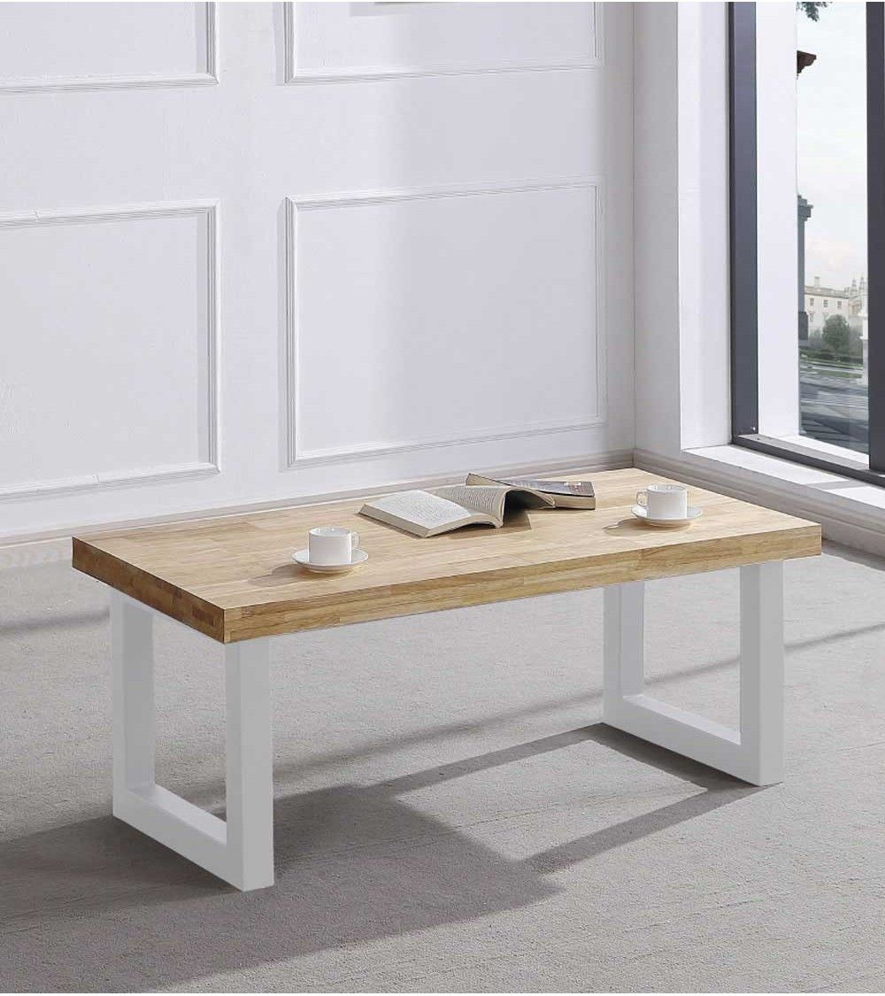 Mesa de centro elevable DAREK, madera industrial