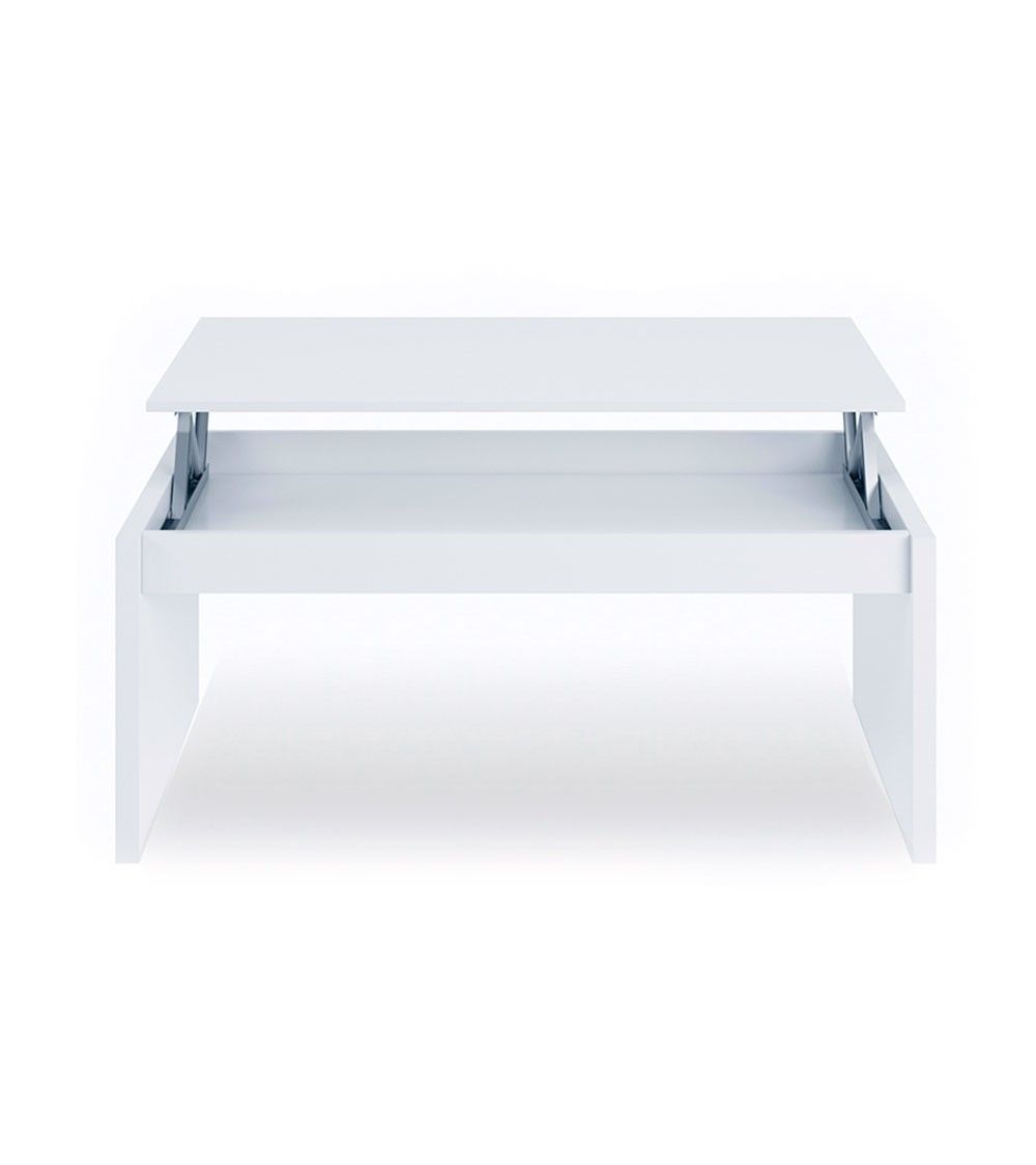 mesa cafe, blanco, roble, centro, elevable, salon, barato, economico,