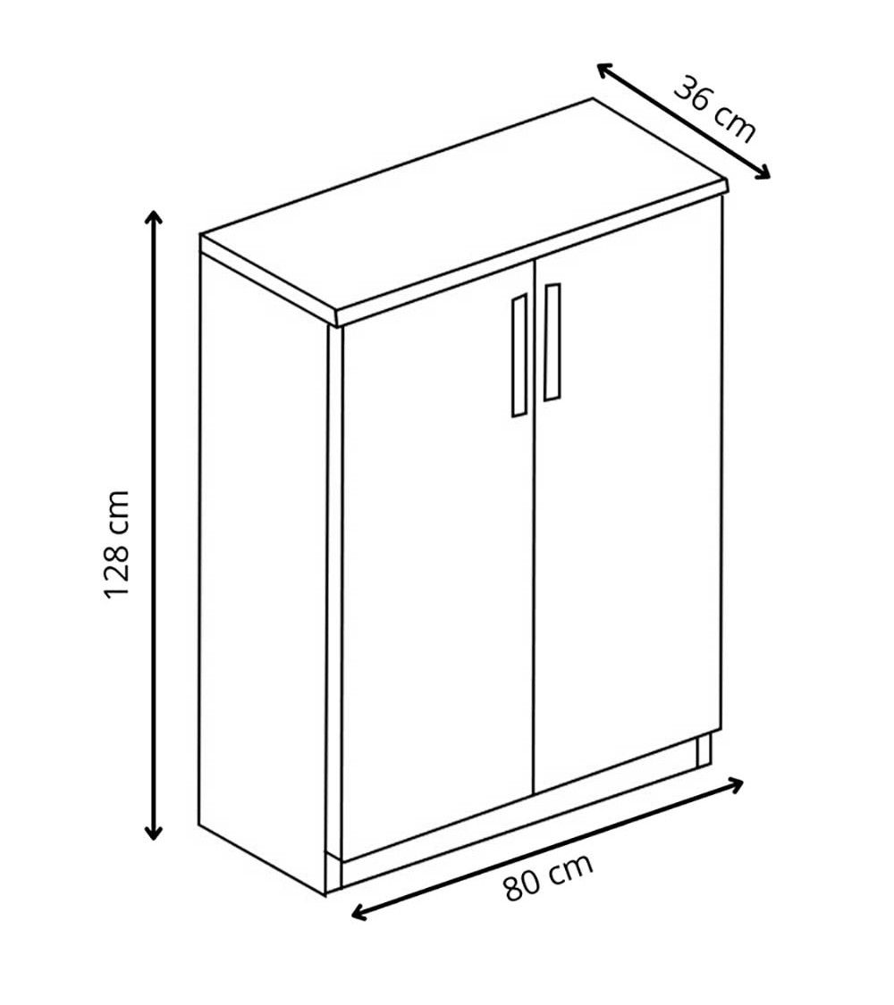 Zapatero CUBE con dos puertas y mucho almacenaje Zapatero CUBE con dos puertas y mucho almacenaje