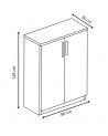 Zapatero CUBE con dos puertas y mucho almacenaje Zapatero CUBE con dos puertas y mucho almacenaje