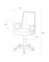 Silla de escritorio tapizada Maya, con tejido 3D Silla de escritorio tapizada Maya, con tejido 3D