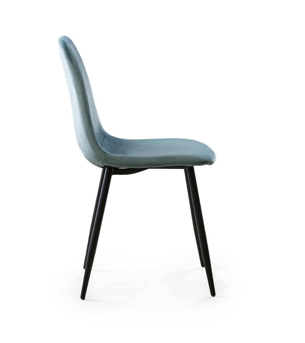 Sillas de comedor de terciopelo SWEDEN - Pack 4 Uds.