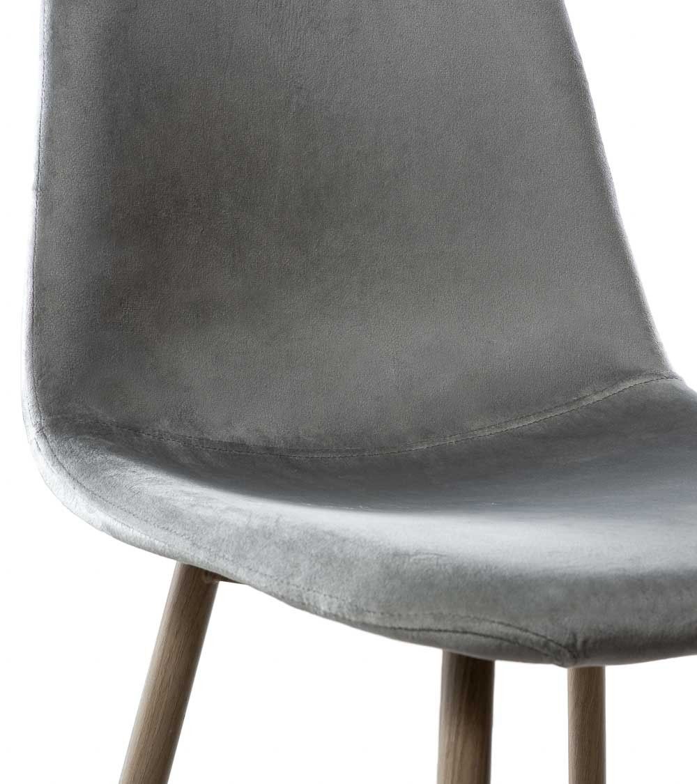 Sillas de comedor de terciopelo SWEDEN - Pack 4 Uds.