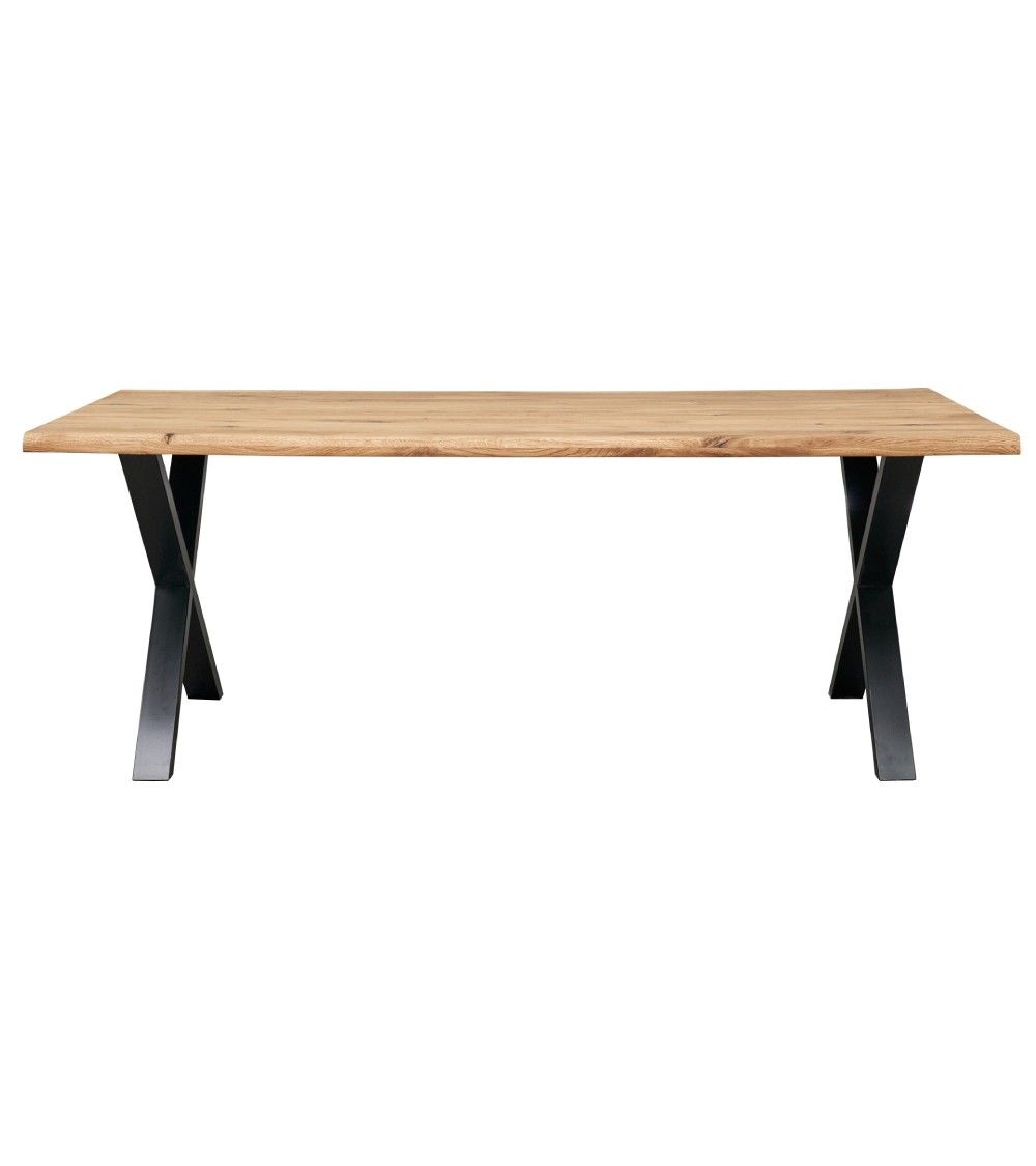 Mesa comedor industrial pata 'X' LINCOLN