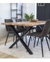 Mesa comedor industrial pata 'X' LINCOLN