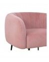 Butaca moderna terciopelo rosa TELMA