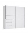 Armario ropero 200 cm puertas correderas + cajonera integrada WINTER2 Armario ropero 200 cm puertas correderas + cajonera integrada WINTER2