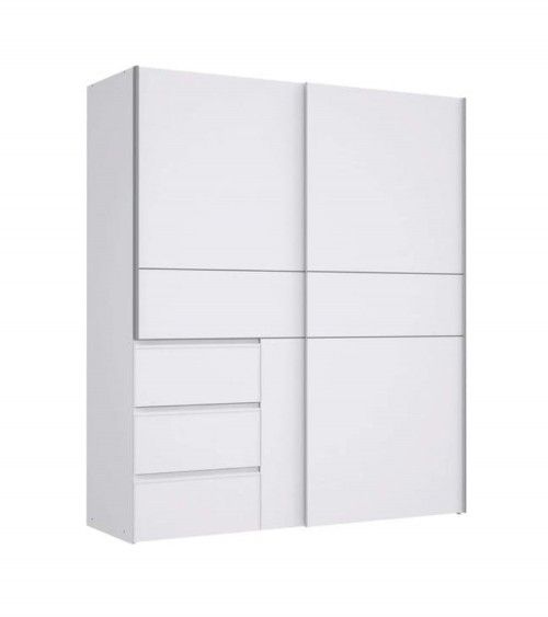 Home Heavenly® - Armario ropero 165 cm 3 Puertas Snow. Armario Blanco con  Barra y estantes para Dormitorio vestidor. : .es: Hogar y cocina