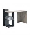 Mesa escritorio industrial con estantería TOKIO II
