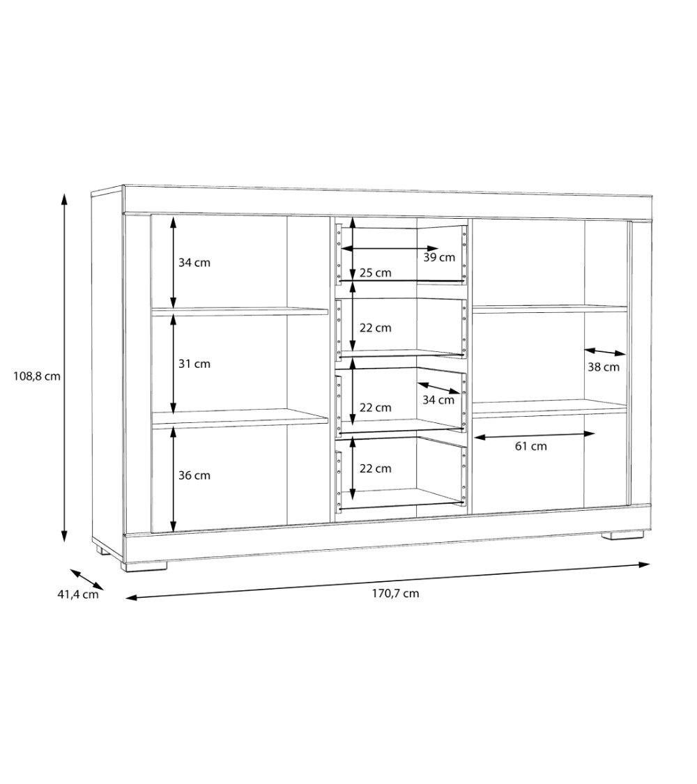 Mueble aparador blanco SNOW