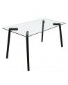 Mesa de comedor de cristal ESTOCOLMO