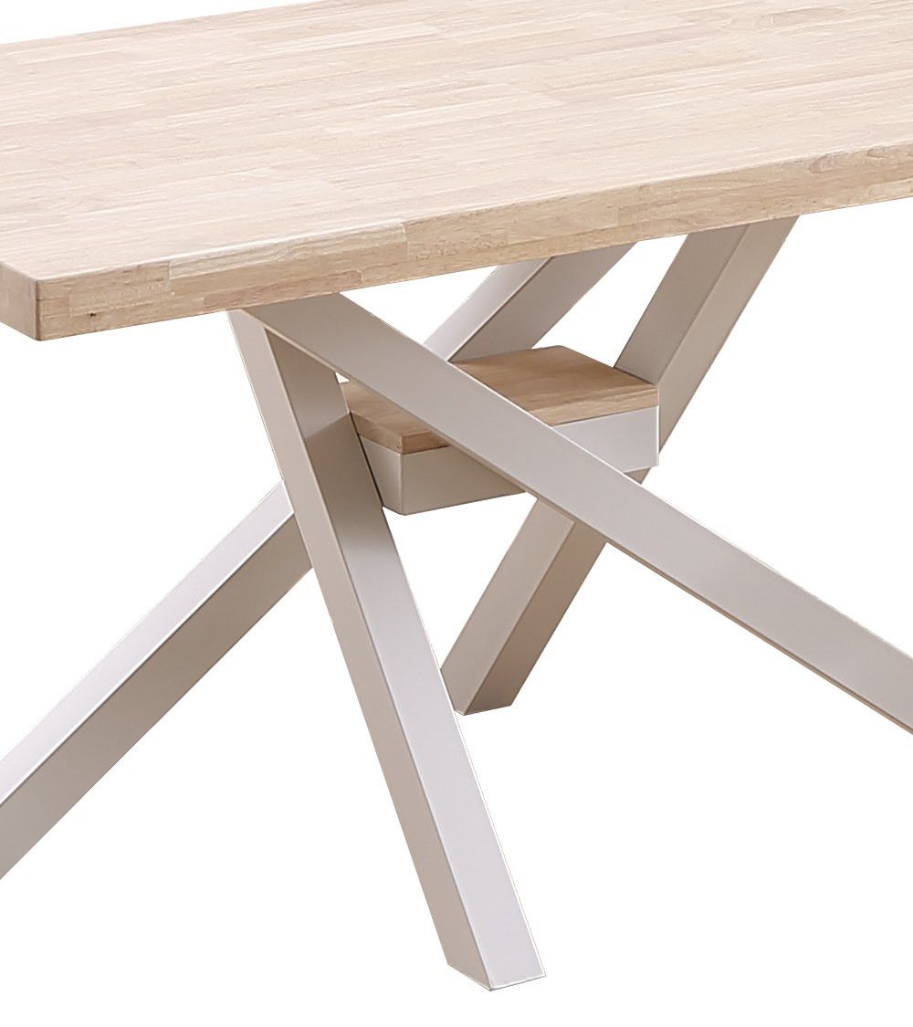 Mesa comedor industrial GAEL patas metal cruzadas