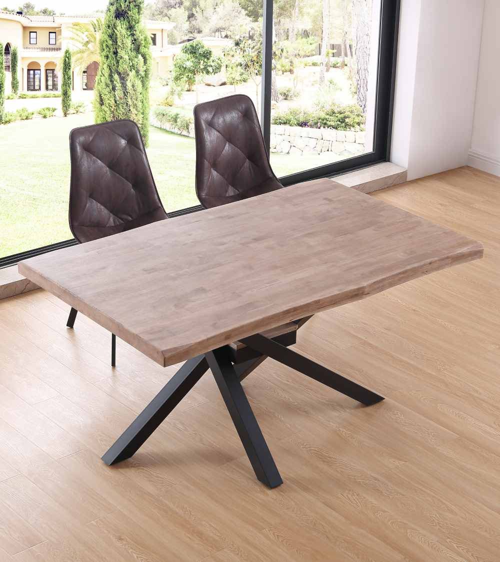 Mesa comedor industrial GAEL patas metal cruzadas Mesa comedor industrial GAEL patas metal cruzadas