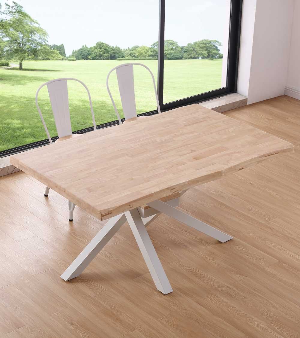 Mesa comedor industrial GAEL patas metal cruzadas