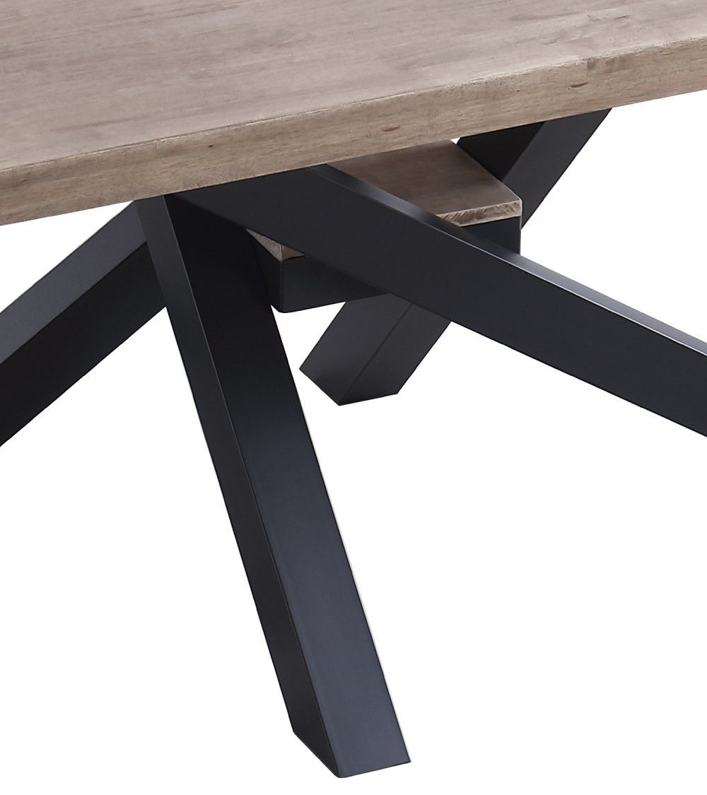 Mesa comedor industrial GAEL patas metal cruzadas