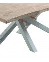 Mesa comedor industrial GAEL patas metal cruzadas