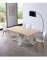 Mesa comedor industrial GAEL patas metal cruzadas