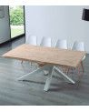 Mesa comedor industrial GAEL patas metal cruzadas