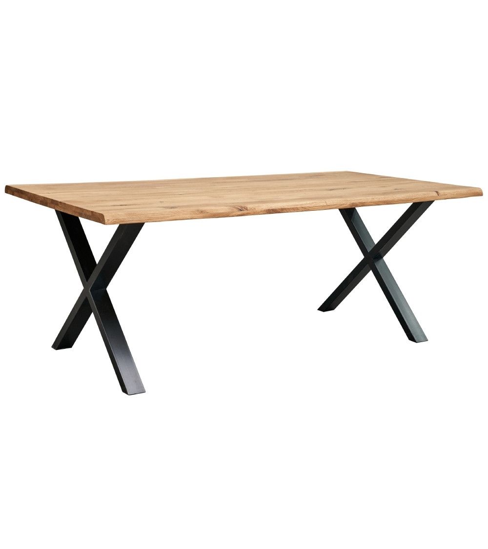 Mesa comedor industrial pata 'X' LINCOLN