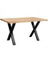 Mesa comedor industrial pata 'X' LINUS