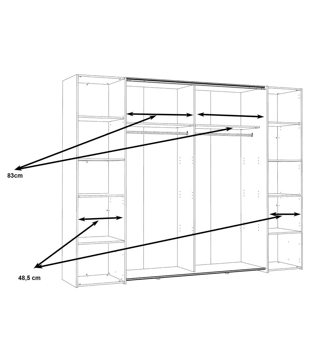 Armario ropero extra grande ARAGON