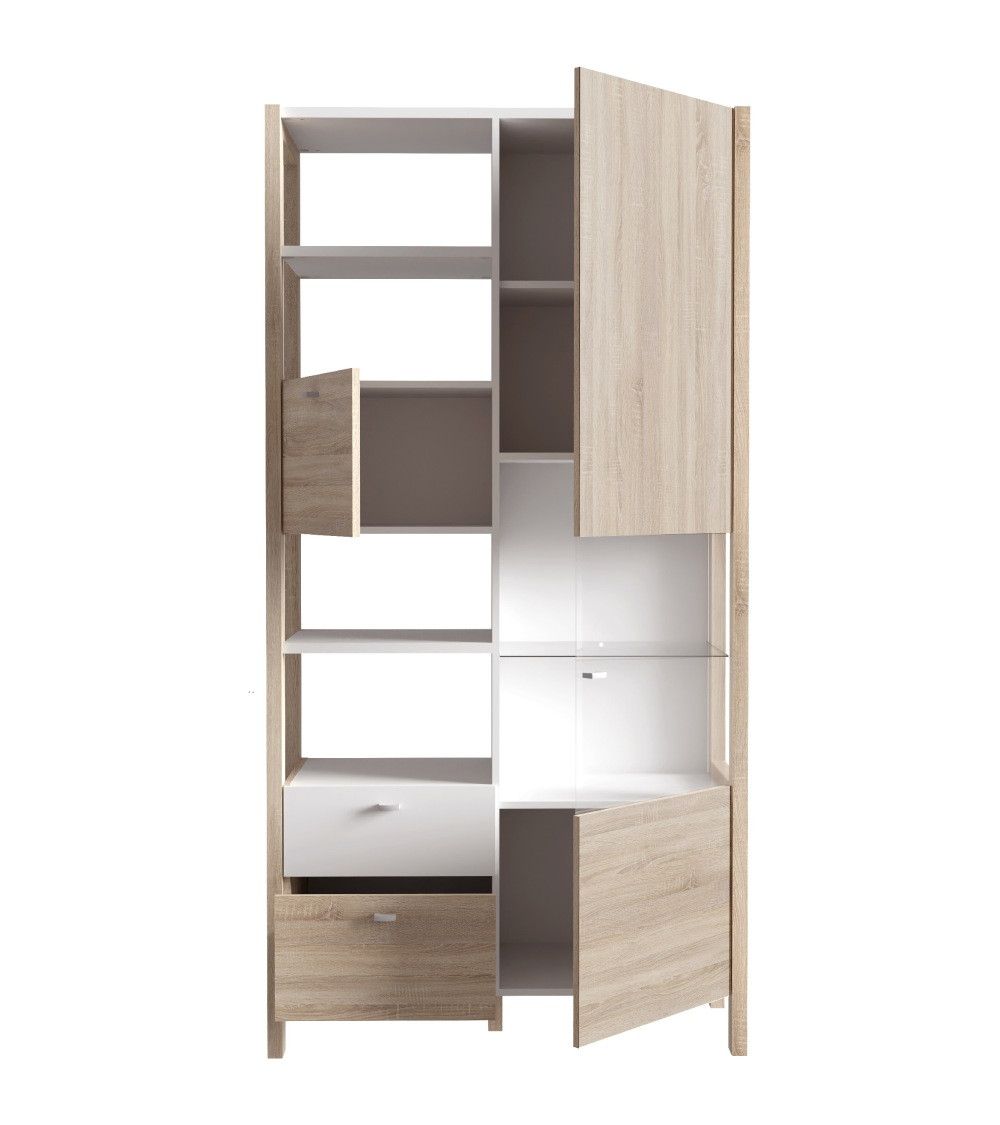 Vitrina doble alta BJORN estilo nórdico