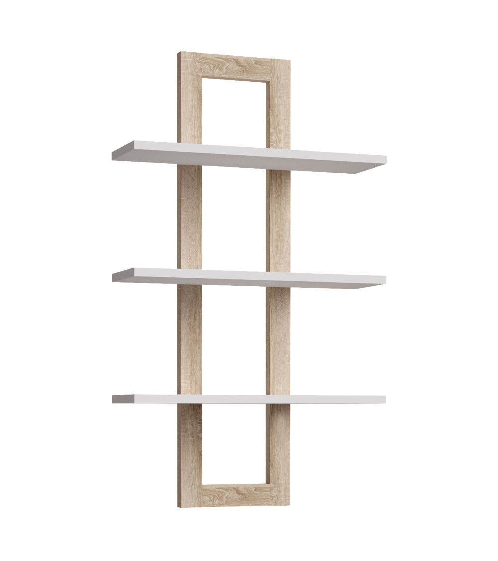 Set De 2 Estantes De Pared Rectangulares - Blanco con Ofertas en Carrefour