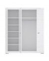 Armario ropero 3 puertas blanco SNOW