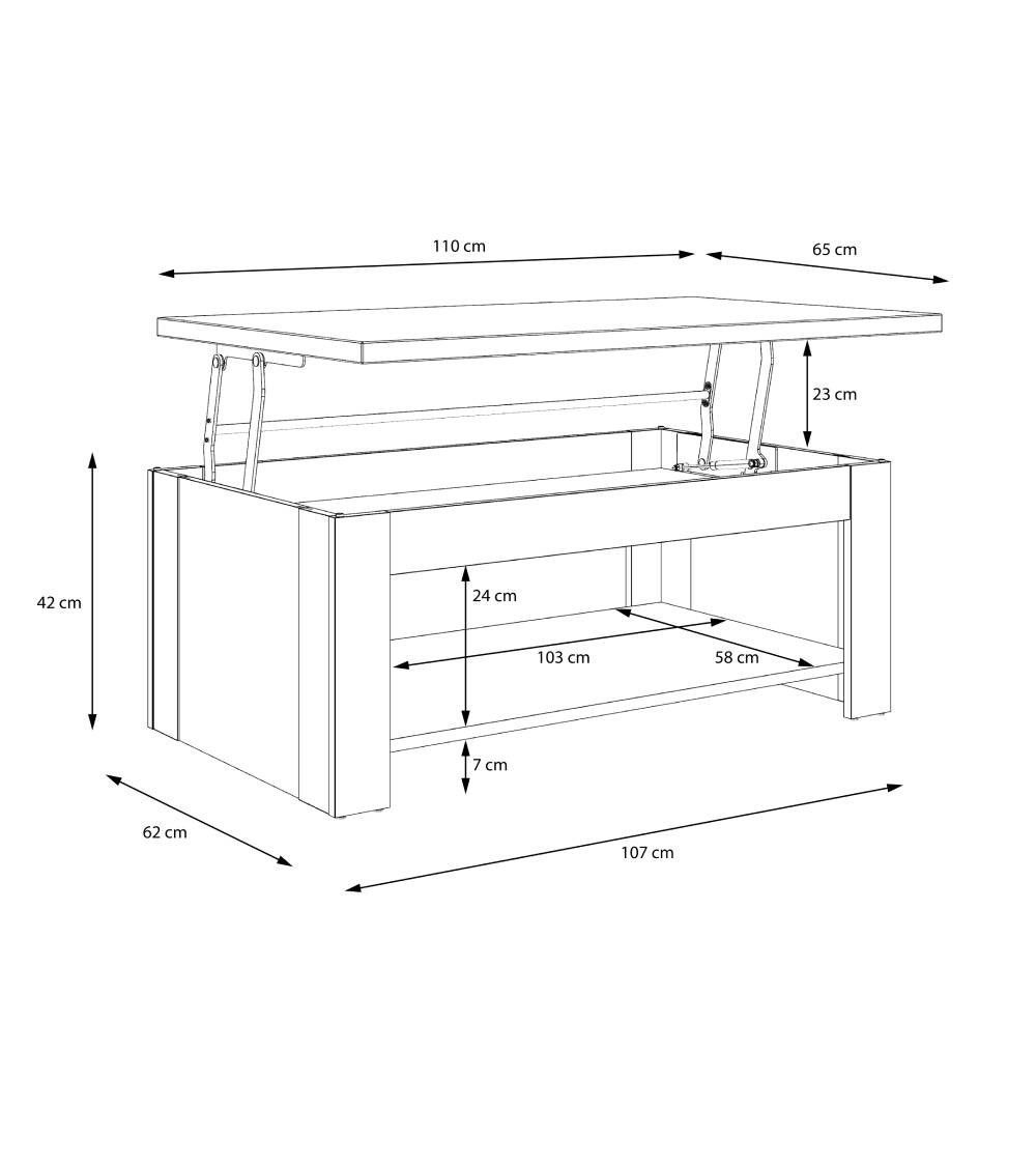 Mesa centro elevable DUMI | Cambia Tus Muebles