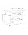 Mesa centro elevable DUMI | Cambia Tus Muebles