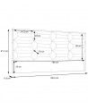 Cabecero de cama de 170 cm SATURN Cabecero de cama de 170 cm SATURN