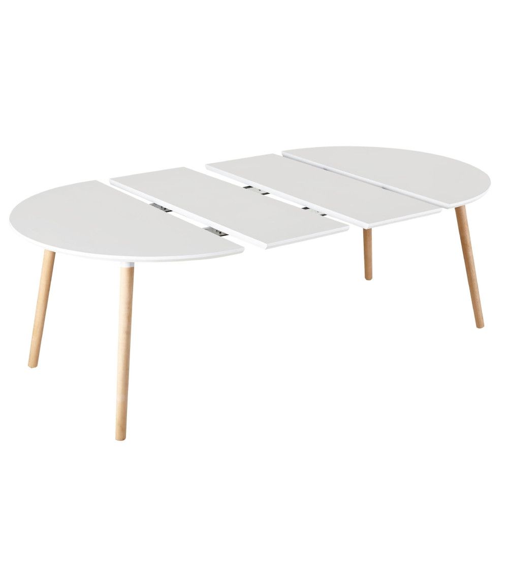 Mesa comedor redonda extensible NÓRDICA Mesa comedor redonda extensible NÓRDICA