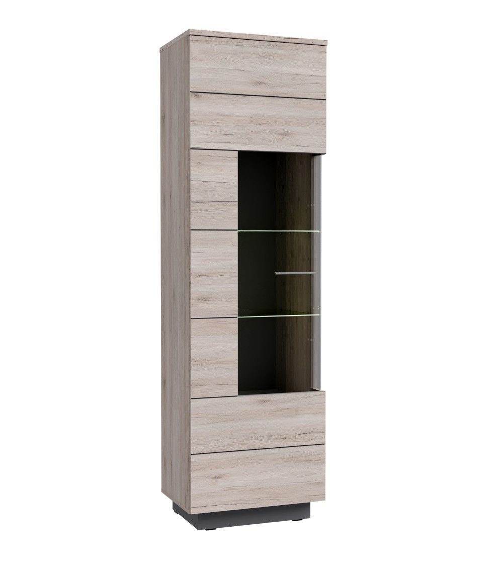 Mueble salón completo JADIEL en Roble Arena y Gris
