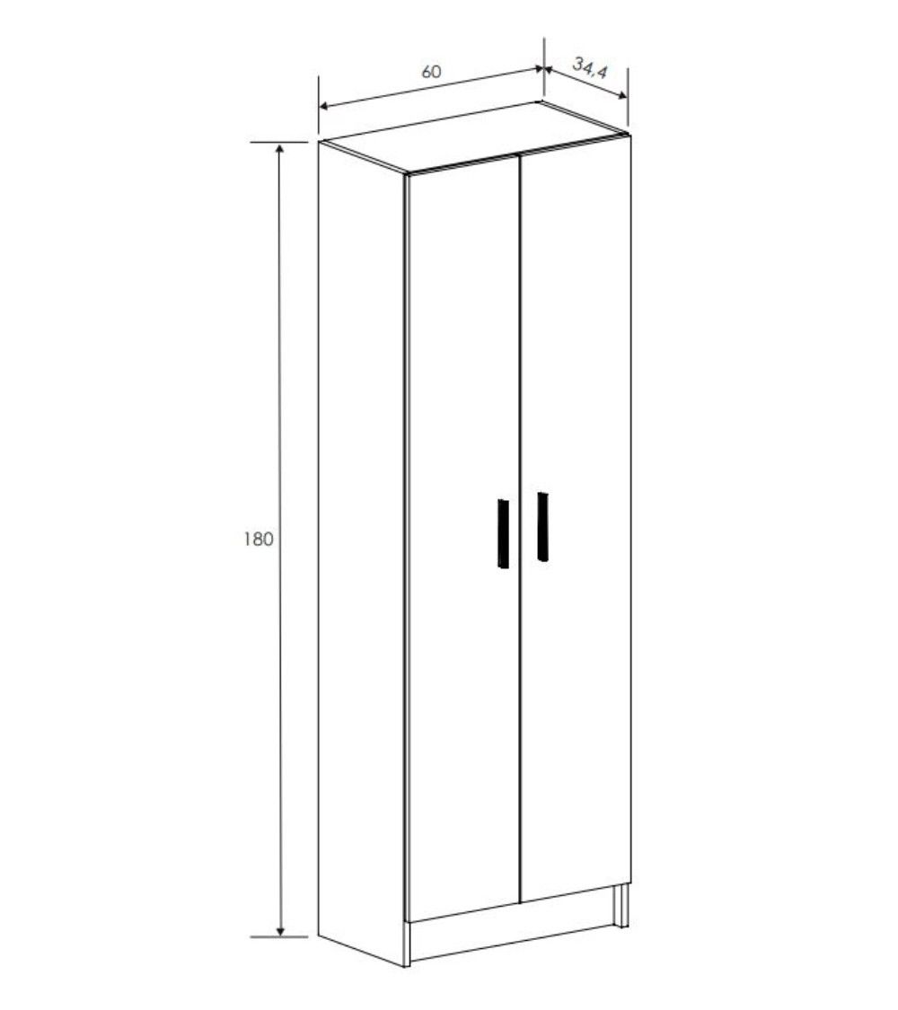 Armario Multiusos 2 Puertas AVA