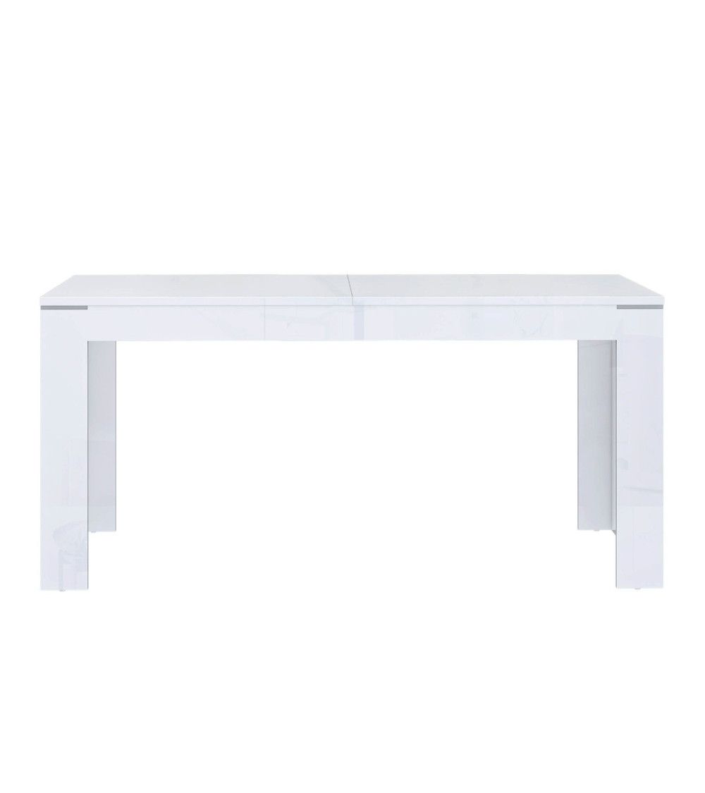 Mesa comedor extensible blanca SNOW