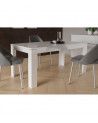 Mesa comedor extensible blanca SNOW