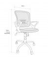 Silla escritorio BRUNA, giratoria, regulable Silla escritorio BRUNA, giratoria, regulable