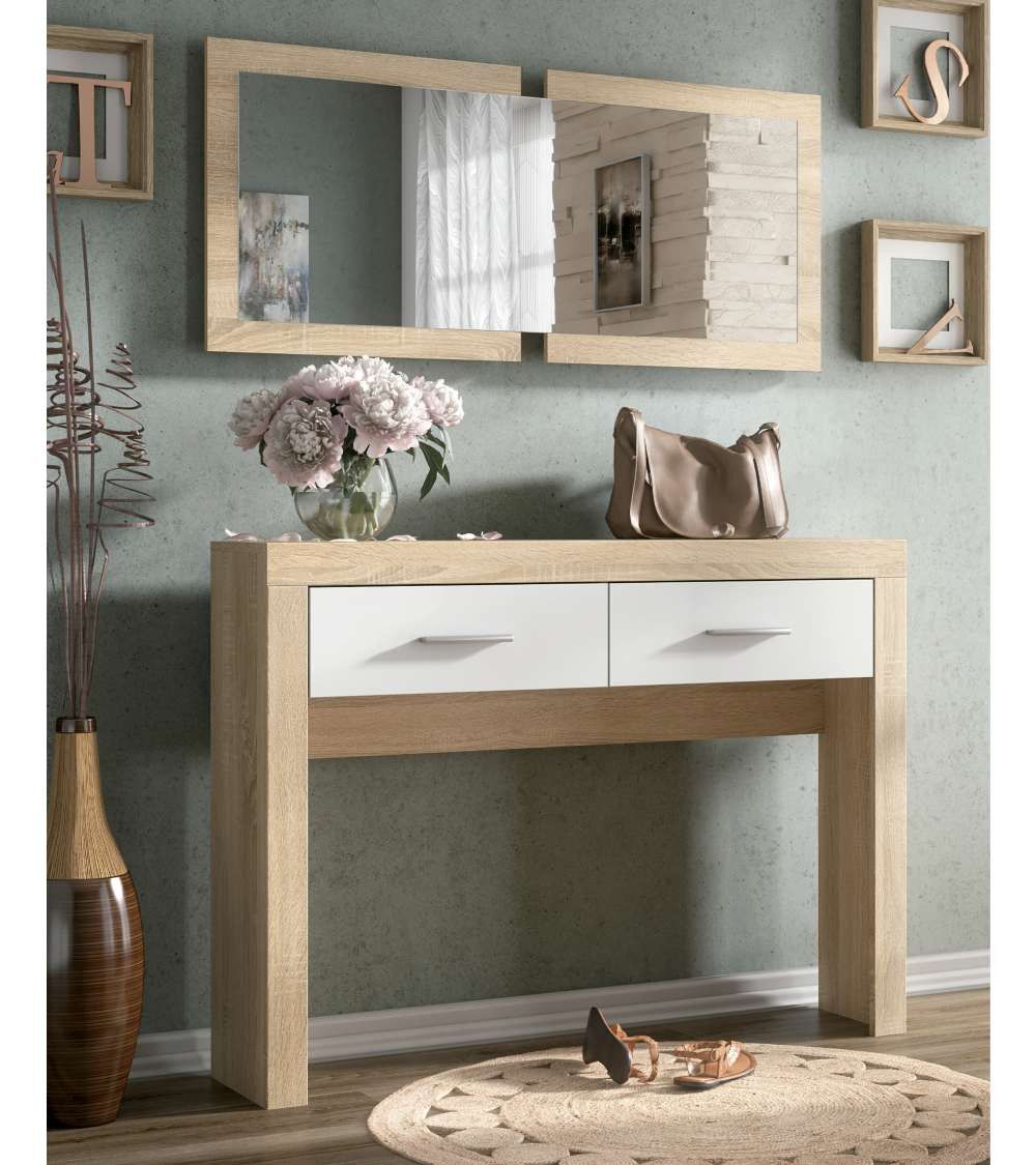 Mueble recibidor con espejo ARIZA Mueble recibidor con espejo ARIZA