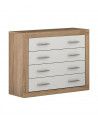 Cómoda dormitorio de 4 cajones JANA Cómoda dormitorio de 4 cajones JANA