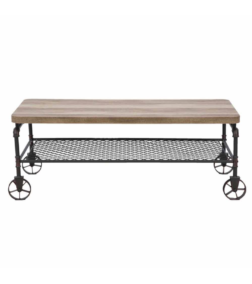 Mesa de centro Mateo - Mesa de centro rústica industrial Mesa de centro Mateo - Mesa de centro rústica industrial