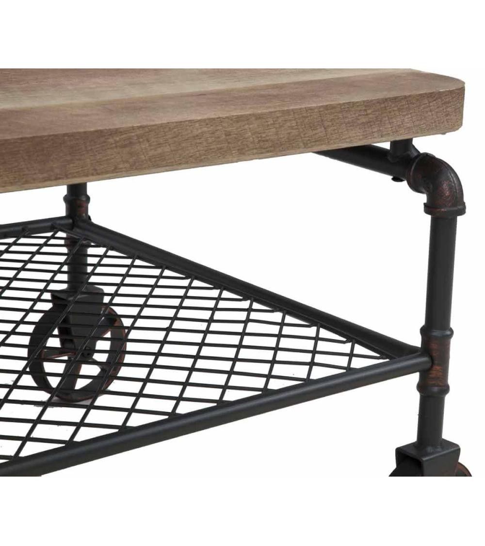 Mesa de centro Mateo - Mesa de centro rústica industrial Mesa de centro Mateo - Mesa de centro rústica industrial