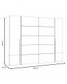 Armario ropero extra grande ARAGON